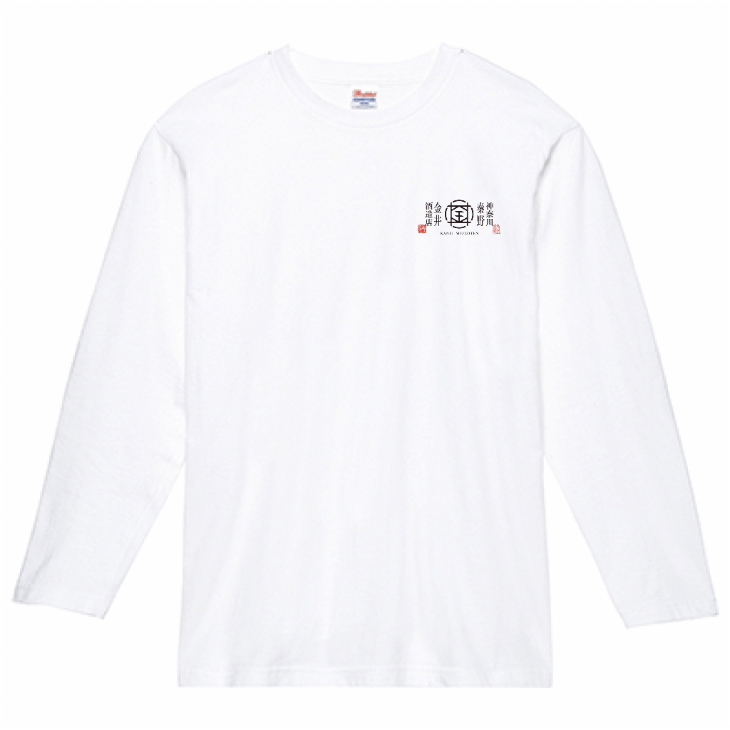 white 長袖Tシャツ